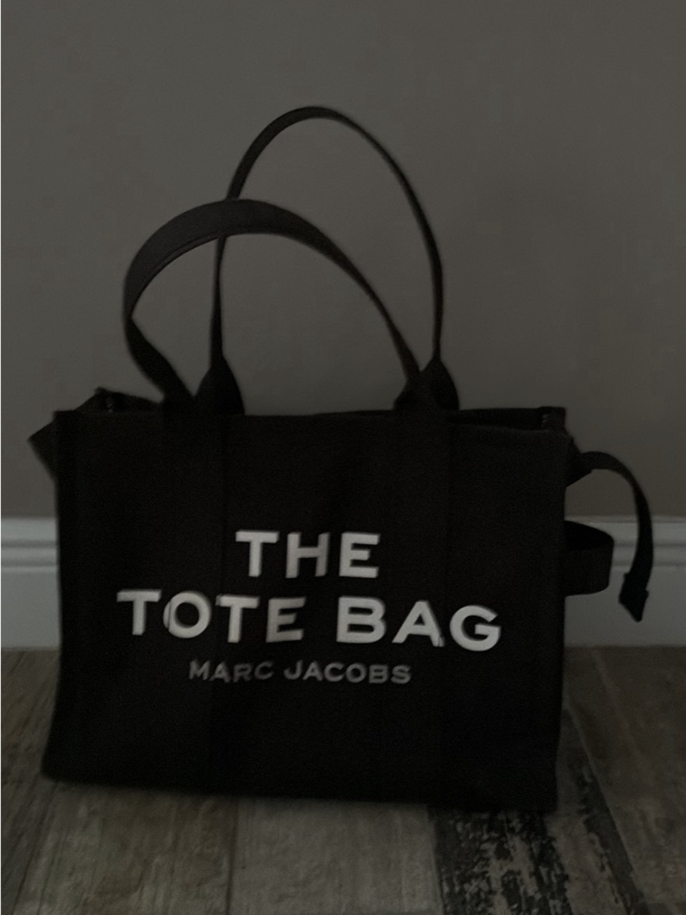 Marc Jacobs Black 'The Tote Bag' Canvas Tote